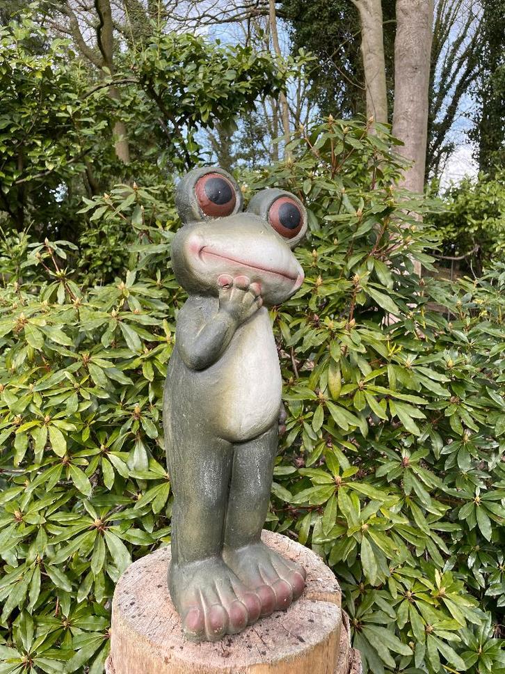 Beeld kikker, tuin, zen, zwembad, vijver yoga 60cm, Tuin en Terras, Tuinbeelden, Nieuw, Dierenbeeld, Kunststof, Ophalen