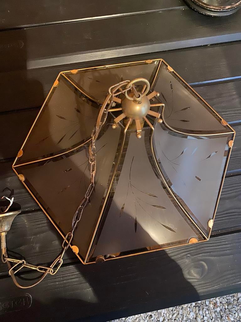 Vintage pagode hanglamp - zie beschrijving., Ophalen, Zo goed als nieuw