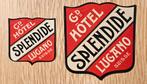 Grand Hotel Splendide Lugano - Oud label Label 214, Verzamelen, Ophalen of Verzenden