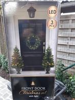 2 kerstboompjes + adventskrans met verlichting, Diversen, Ophalen of Verzenden, Nieuw