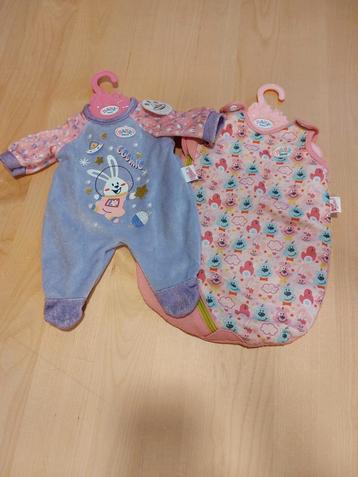 pyjama + slaapzak baby born 43 cm beschikbaar voor biedingen