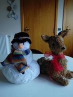 Liggende kerstree en sneeuwman, Diversen, Ophalen of Verzenden, Gebruikt