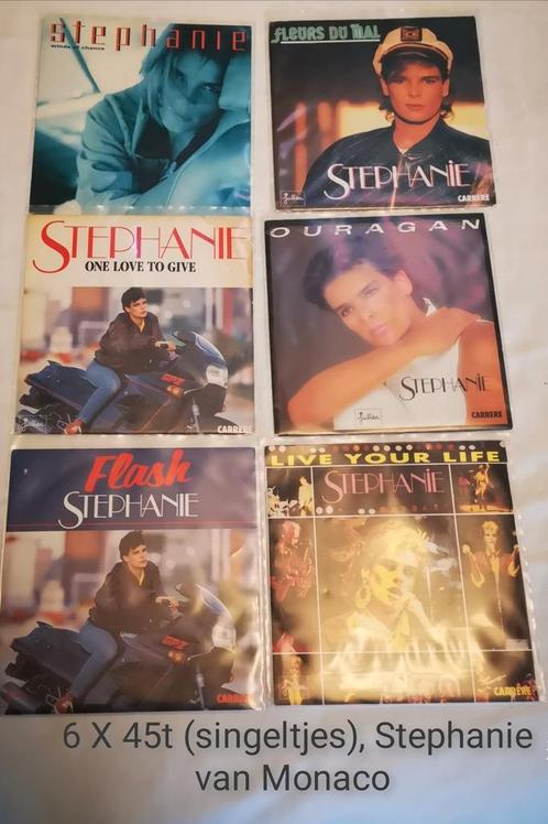 6 X 45t (simples) 'Stéphanie van Monaco', CD & DVD, Vinyles Singles, Comme neuf, Single, Pop, Enlèvement ou Envoi