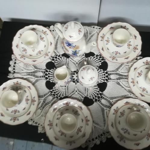 Boch Model Rhodes - Koffieservice voor 6 personen, Antiek en Kunst, Antiek | Servies los, Ophalen of Verzenden