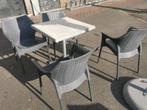 Horeca terras tafels en stoelen, Ophalen, Gebruikt