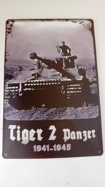 Mooi bord met een tank op de tijger een, Ophalen of Verzenden, Nieuw