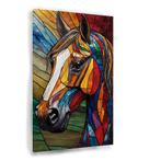Tête de cheval abstraite en vitrail 100x15, Maison & Meubles, Accessoires pour la Maison | Décorations murale, Envoi, Neuf