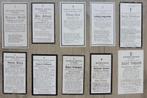 WO1 (1914-1918) Duitse bidprenten veteranen 10 stuks!, Verzenden, Landmacht, Overige typen