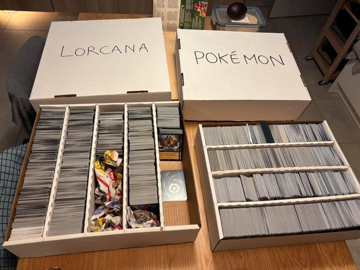Goedkoop verzameling vervolledigden! Pokemon + Lorcana, Hobby en Vrije tijd, Verzamelkaartspellen | Pokémon, Zo goed als nieuw