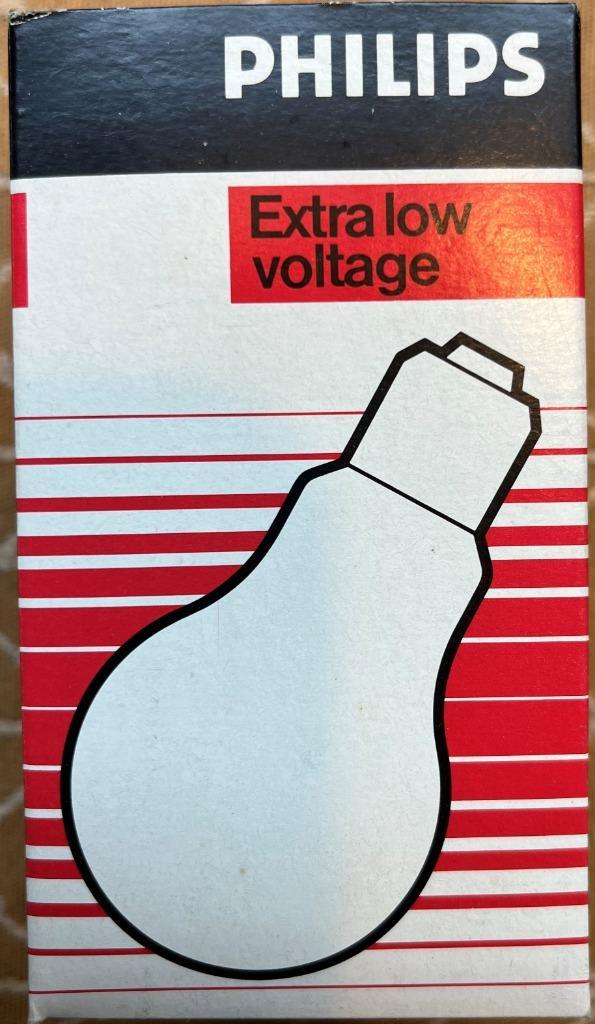 Philips Extra Low Voltage lamp - originele verpakking, Antiek en Kunst, Antiek | Verlichting, Ophalen