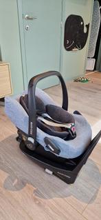 Maxi-cosi Pebble Pro Black incl FamilyFix2 incl gratis hoes, Kinderen en Baby's, Autostoeltjes, Ophalen, Autogordel of Isofix