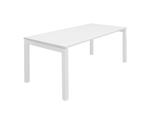 Witte sterke zware tafel 120x90, Ophalen, Zo goed als nieuw