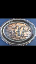 Plateau décoratif cuivré