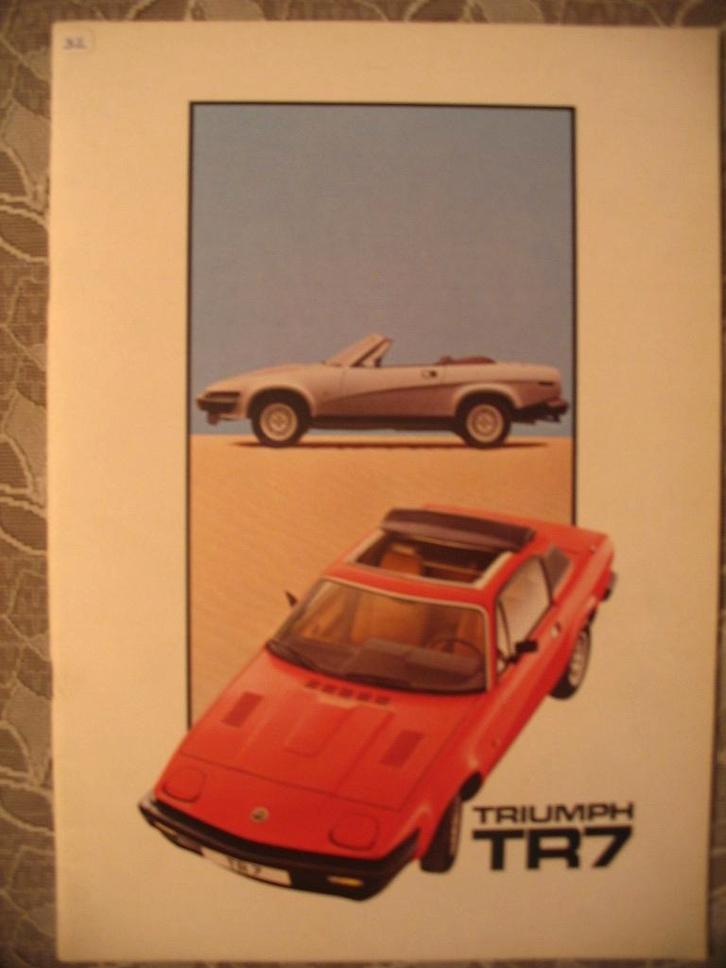198 Triumph TR7 folder, Livres, Autos | Brochures & Magazines, Utilisé, Enlèvement ou Envoi