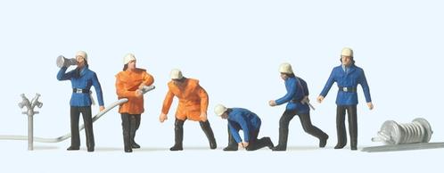 preiser H0 14201 brandweer figuren en toebehoren - nieuw, Hobby en Vrije tijd, Modeltreinen | H0, Nieuw, Gelijkstroom of Wisselstroom
