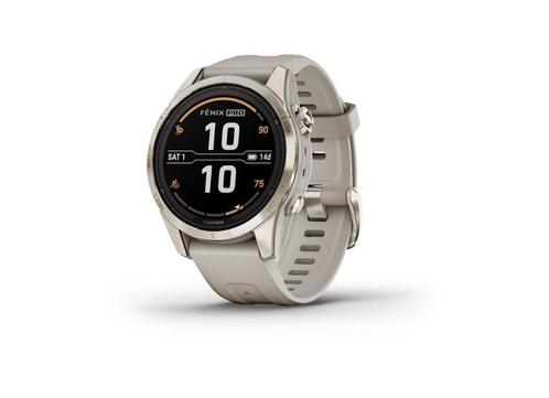 NOUVEAU Garmin Fenix 7S Pro Sapphire Solar, Bijoux, Sacs & Beauté, Montres de sport, Neuf, Blanc, Distance, Bandage calorique