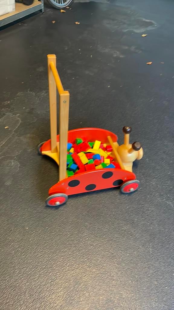 Speelgoedkarretje met blokjes, Enlèvement, Comme neuf