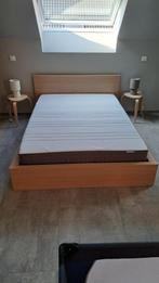 IKEA Malm 2persoons bed 140x200, Huis en Inrichting, Slaapkamer | Bedden, Ophalen, Beige, Tweepersoons, 140 cm