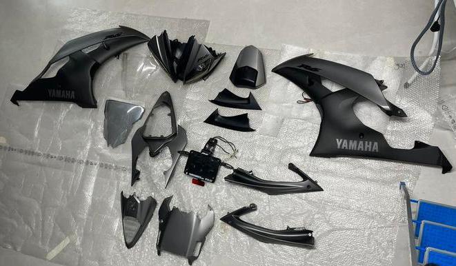 Yamaha R6 RJ15 kappenset in zeer goede staat, Fietsen en Brommers, Brommeronderdelen | Scooters, Zo goed als nieuw, Yamaha, Koplamp