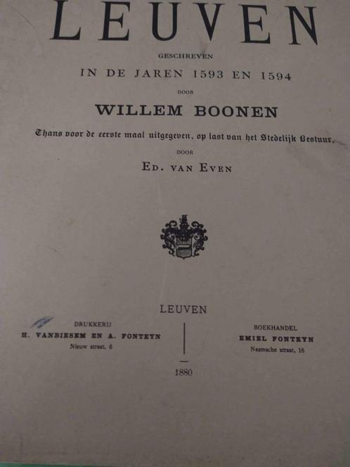 Geschiedenis van Leuven, Boeken, Geschiedenis | Stad en Regio, Gelezen, 19e eeuw, Verzenden