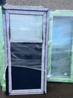 Antracietkleurige pvc-deur negen afmetingen 205x80/205x90 en, Nieuw, Inclusief glas, Ophalen