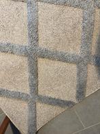 2 tapis shaggy beige moderne avec motif en relief, Maison & Meubles, Enlèvement, Comme neuf, Beige