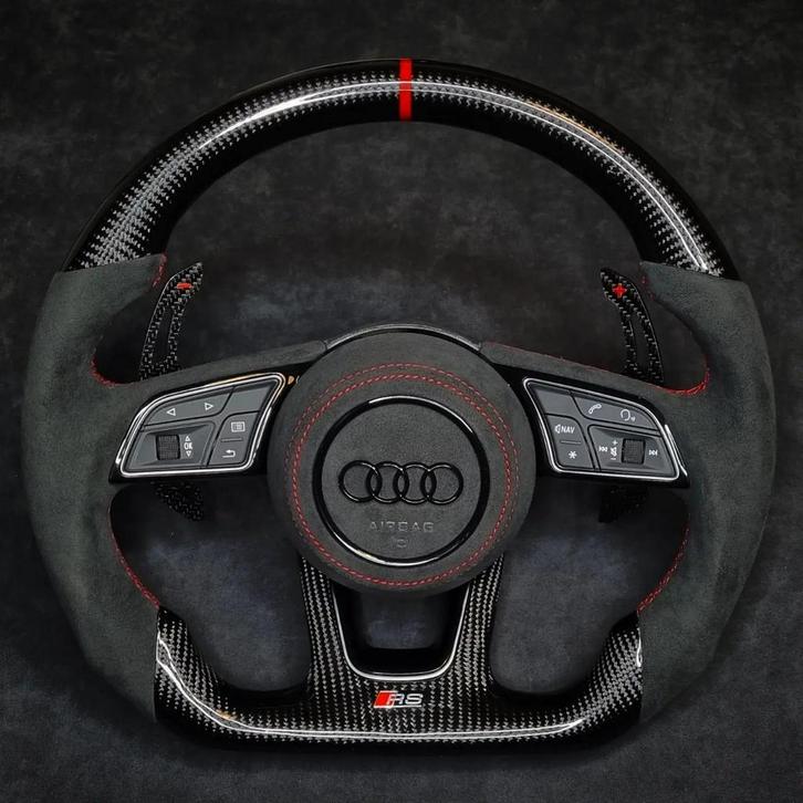 Custom Audi RS/S Stuur (Fabrieksnieuw), Auto-onderdelen, Interieur en Bekleding, Audi, BMW, Mercedes-Benz, Volkswagen, Nieuw, Ophalen of Verzenden