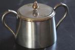 Set van twee verzilverde metalen stukken - Suikerpot en melk, Ophalen of Verzenden