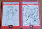 Sneeuwwitje: 2 verzamelkaarten Disney Colour Magic, Verzamelen, Ophalen of Verzenden, Sneeuwwitje of Doornroosje, Zo goed als nieuw