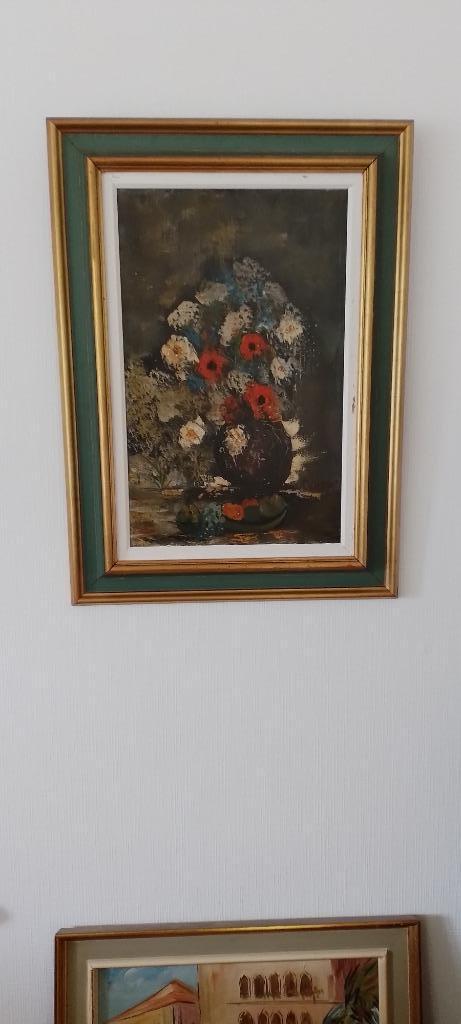 Zeer olieverf op oud canvas ondertekend H.Sylvestre, Antiek en Kunst, Kunst | Schilderijen | Klassiek, Ophalen of Verzenden