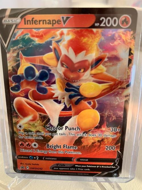 Pokemon infernape v promo, Hobby en Vrije tijd, Verzamelkaartspellen | Pokémon, Zo goed als nieuw, Ophalen of Verzenden