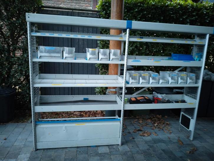 Professionele metalen kasten voor SORTIMO-bedrijfsvoertuigen, Auto-onderdelen, Interieur en Bekleding, Gebruikt, Ophalen