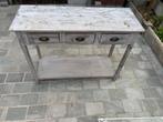 Sidetable grijs, Gebruikt, 100 tot 150 cm, Ophalen of Verzenden, 25 tot 50 cm