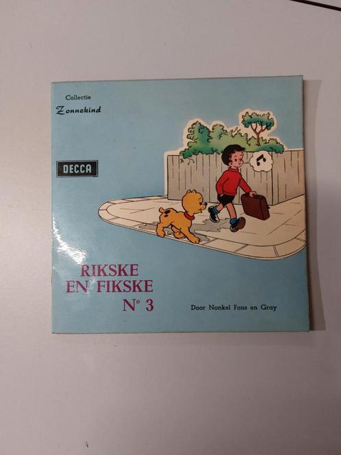 vintage 45 toerenplaatje Rikske en Fikske deel 3.  1964, Cd's en Dvd's, Vinyl | Kinderen en Jeugd, Zo goed als nieuw, Ophalen of Verzenden