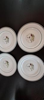 4 assiettes CERANORD ST AMAND avec cachet, Collections, Porcelaine, Cristal & Couverts, Comme neuf, Enlèvement ou Envoi
