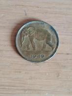 BELGISCH CONGO 1 Franc 1949, Ophalen of Verzenden, Overige landen, Losse munt