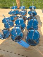 Te koop 12 Inox Etalagers, Huis en Inrichting, Woonaccessoires | Dienbladen, Ophalen, Zo goed als nieuw