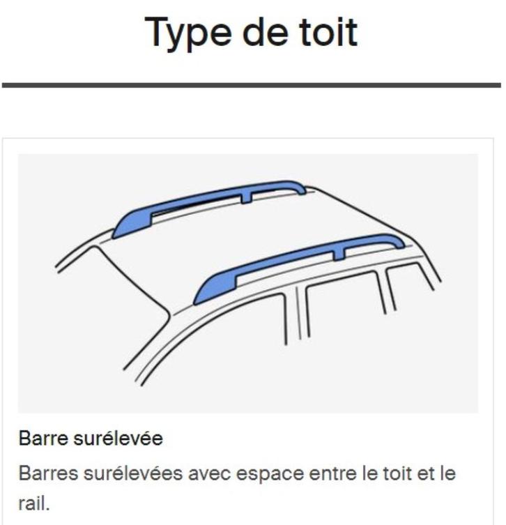 Location barre de toit THULE Pour rail surélevées, Auto diversen, Dakdragers, Gebruikt, Ophalen