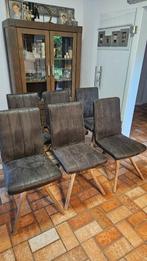 6 Henders Hazel stoelen, Huis en Inrichting, Stoelen, Ophalen, Gebruikt, Grijs, Vijf, Zes of meer stoelen