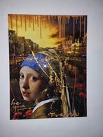 Meisje met de Parel  GROOT werk op Doek van Fabian, Antiek en Kunst, Ophalen