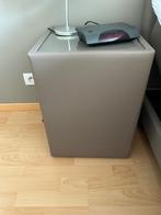 2 Nachttafels in kunstleder met glazen topblad, Ophalen, Overige materialen, Minder dan 45 cm, 55 tot 70 cm