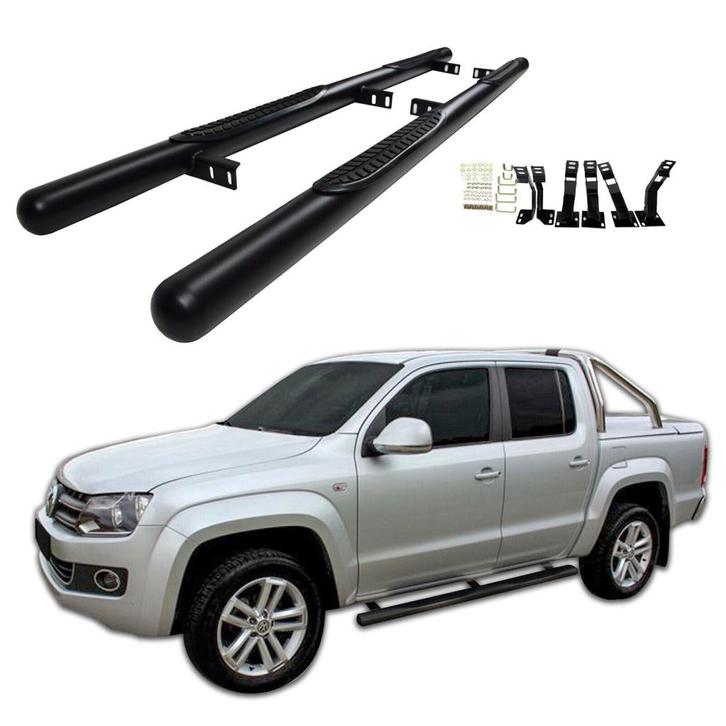 Zwarte side bars Volkswagen Amarok 2010-heden NIEUW !!!, Auto-onderdelen, Sidebars, Nieuw, Ophalen of Verzenden