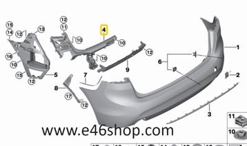 ACHTERBUMPER GELEIDING BMW M "2 F45 OE 51127376926 beschikbaar voor biedingen