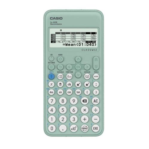 Neuf - Calculatrice Casio FX92B + étui, Diversen, Rekenmachines, Nieuw, Ophalen of Verzenden