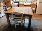 Tafel van oude eik  gemaakt, Ophalen, Gebruikt