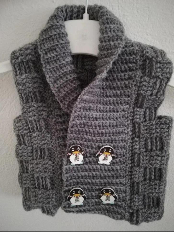 Nieuw zelfgebreide spencer (nieuw), Kinderen en Baby's, Babykleding | Maat 56, Nieuw, Jongetje of Meisje, Truitje of Vestje, Ophalen of Verzenden