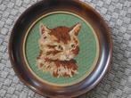 Tapisserie au quart de point : Chat, Ophalen of Verzenden, Zo goed als nieuw, Handborduren, Overige typen