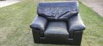 1 zit fauteuil in buffelleder italiaans design, Huis en Inrichting, Ophalen, Gebruikt