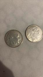Pièce 20 fr belge en argent, Timbres & Monnaies, Enlèvement, Argent, Argent