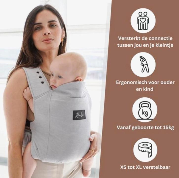 ROOKIE premium draagzak grijs, Enfants & Bébés, Porte-bébés & Écharpe porte bébé, Utilisé, Porte-bébé, Enlèvement
